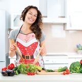 Family Božični predpasnik za ženske Mrs. Claus Cene