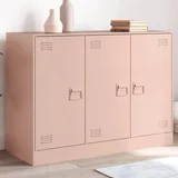 vidaXL Komoda ružičasta 99 x 39 x 73 cm čelična