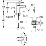 Grohe QuickFix Start Slavina za umivaonik (Mat, Metal) | shoptok.hr
