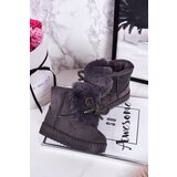 Boto Children's Snow Boots Insulated With Fur Suede Grey Amelia | ePonuda.com