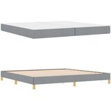  s opruga kutije Svijetlo siva 200 x 200 cm tkanina | shoptok.hr