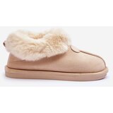 Kesi Women's slippers with fur light beige lanoze | shoptok.hr