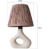 Opviq lights Bež stolna lampa sa sjenilom od papirne špage (visina 40 cm) Serin – | shoptok.hr