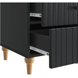 Noćni ormar s ladicama Crna 43x 41 x 66,5 cm Konstruirano drvo | shoptok.hr