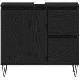  Kupaonski ormarić za sudoper Crni hrast 65 x 33 x 60 cm | shoptok.hr