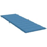  Jastuk za ležaljku prošarani plavi 186x58x4 cm od tkanine | shoptok.hr
