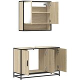 vidaXL 2-dijelni set kupaonskog namještaja boja hrasta sonome drveni | shoptok.hr