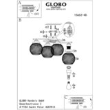 Globo 15663-4D - Plafonski luster PABLO 4xE27/60W/230V | Eponuda.com