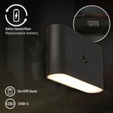 BRILONER 3878015 - led punjivo zidno svetlo sa senzorom chat LED/3W/5V 2000 mah crna | Eponuda.com