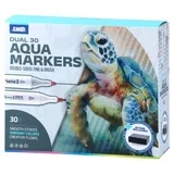 Dual 30, aqua marker, dupli vrh, miks, 30K