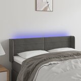  LED uzglavlje tamnosivo 147x16x78/88 cm baršunasto | shoptok.hr