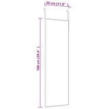  Ogledalo za vrata zlatno 30x100 cm od stakla i aluminija | shoptok.hr