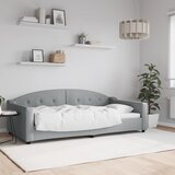 vidaXL Raztegljiva postelja svetlo siva 100x200 cm blago Cene