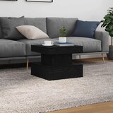  Klub stolić s LED svjetlima crni hrast 50x50x40 cm | shoptok.hr