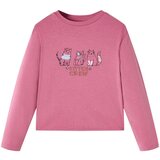  Dječja majica dugih rukava boja maline 140 | shoptok.hr