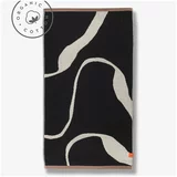 Mette Ditmer Denmark Črna/bela brisača iz organskega bombaža 70x133 cm Nova Arte –