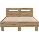  Krevetna konstrukcija Umjetnički hrast 120 x 200 cm | shoptok.hr
