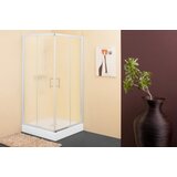  Kutna tuš kabina TKK 80/CH SQ Line (D x Š x V: 80 x 80 x 190 cm, Debljina: 5 mm, Srebrne boje) Cijene