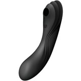 Satisfyer Curvy Trinity 4 - Vaginalni in klitorisni vibrator z možnostjo polnjenja (črn) | Shoptok.si