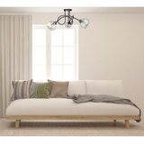  Plafonski luster EVIE 3xE27/60W/230V crna/prozirna | Eponuda.com