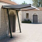  Ročno zložljiva tenda s stebrički 3,5x2,5 m modra in bela, (20729017) | Shoptok.si