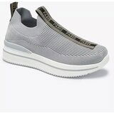 Resti Women's slip-on sports shoes with lettering in gray Cerppa- Footwear | Shoptok.si