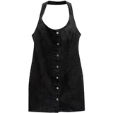 Pull&Bear Košulja haljina crni traper