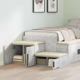 Kabinet za pohranu Betonski Sivi 127x41x40 cm Inženjerski Drvo | shoptok.hr