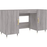 Maison Chic Pisalna miza - pisarniška miza - Računalniška miza siva sonoma 140x50x75 cm inženirski les, (21785546) | Shoptok.si