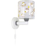 Dalber 41769E - Dečija zidna lampa KAWAII FRIENDS 1xE27/15W/230V siva | Eponuda.com