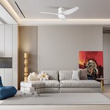  ZEVENTI - LED stropni ventilator PADUA LED/18W/230V Wi-Fi Tuya beli + daljinski upravljač | Eponuda.com