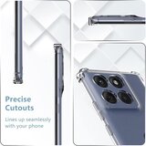 Techsuit Shockproof Clear Silicone prozirna maskica otporna na udarce za Motorola Moto G56 | shoptok.hr