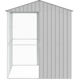  Kavez za ptice s pohranom Siva 215 x 210 x 247 cm Cinkani čelik | shoptok.hr