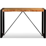  Blagovaonski stol od masivnog obnovljenog drva 120 cm - Crna 120 x 60 x 76 cm 1 masivno obnovljeno drvo | shoptok.hr