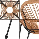 springos vrtna stolica od ratana,bež 72 x 82 x 85 cm | shoptok.hr