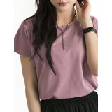 BASIC Feel Good T-shirt-RV-BZ-4622.20-dark pink | Shoptok.si