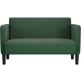  Dvosjed kauč tamno zelena 109 cm samt tkanina | shoptok.hr