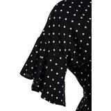 Trendyol ženska haljina Curve Black Polka Dot Belted | ePonuda.com