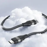 Pleteni USB-C na USB-C Kabel 240 W, 0,9m, Crna