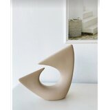 Aberto Design vaza wave, 28x11.5x28 cm, bež | ePonuda.com