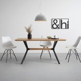 Zandiara jedilna miza rupert, barva hrasta, 160x80cm | Shoptok.si