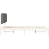  Krevetni okvir s tapiciranim uzglavljem Svijetlo siva Svjetlosiva 195.5 x 125.5 x 84.5 cm | Shoptok.si