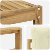  Set vanjskih sofa 7 kom. Bijela i krem | shoptok.hr
