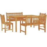  5-dijelni vrtni blagovaonski set od masivne tikovine | shoptok.hr
