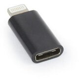  USB adapter Type-C (female) to iPhone (male), BLACK, GEMBIRD A-USB-CF8PM-01 | Eponuda.ba