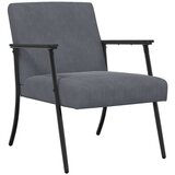  Fotelja Tamno siva 59 x 75 x 78 cm Baršun | shoptok.hr