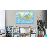  Slika na plutenoj podlozi - World Geography [Cork Map] 90x60 | shoptok.hr