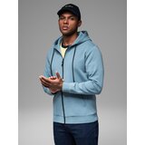 Ombre Unzipped hoodie sweatshirt in streetwear style - light blue | shoptok.hr
