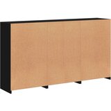 vidaXL Komoda z LED lučkami črna 181,5x37x100 cm | Shoptok.si