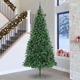 vidaXL Umestno božično drevo Zelena 300 cm PVC in kovina in plastika | Shoptok.si